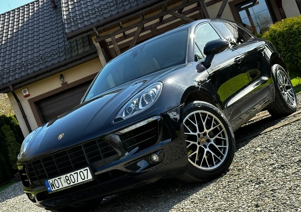 Porsche Macan cena 165800 przebieg: 63434, rok produkcji 2018 z Gąbin małe 631